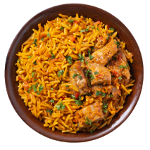Jollof Rice With Chicken (individual)