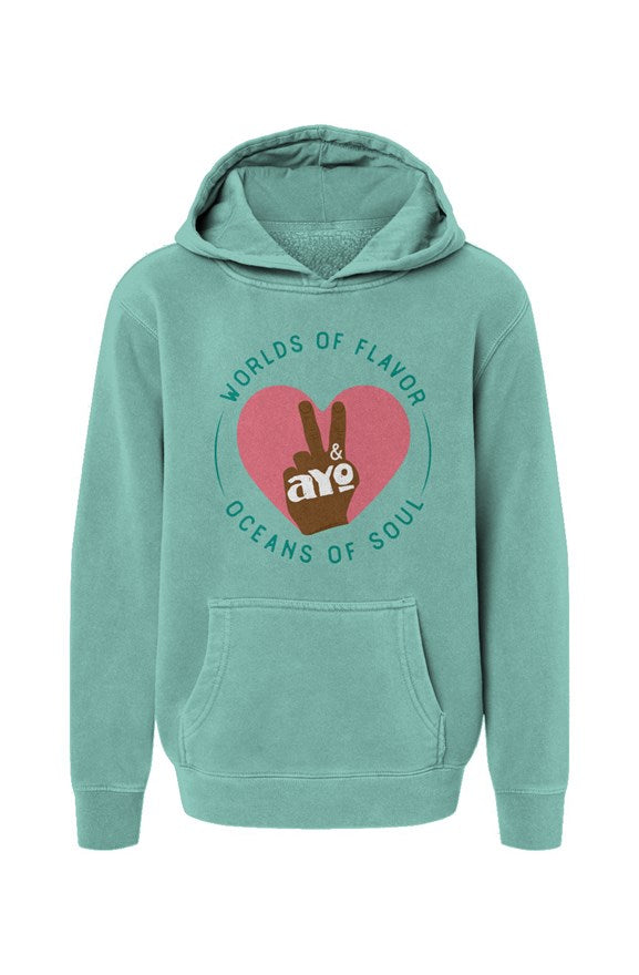 Peace, Love, & Ayo Youth Sweatshirt – ayofoods